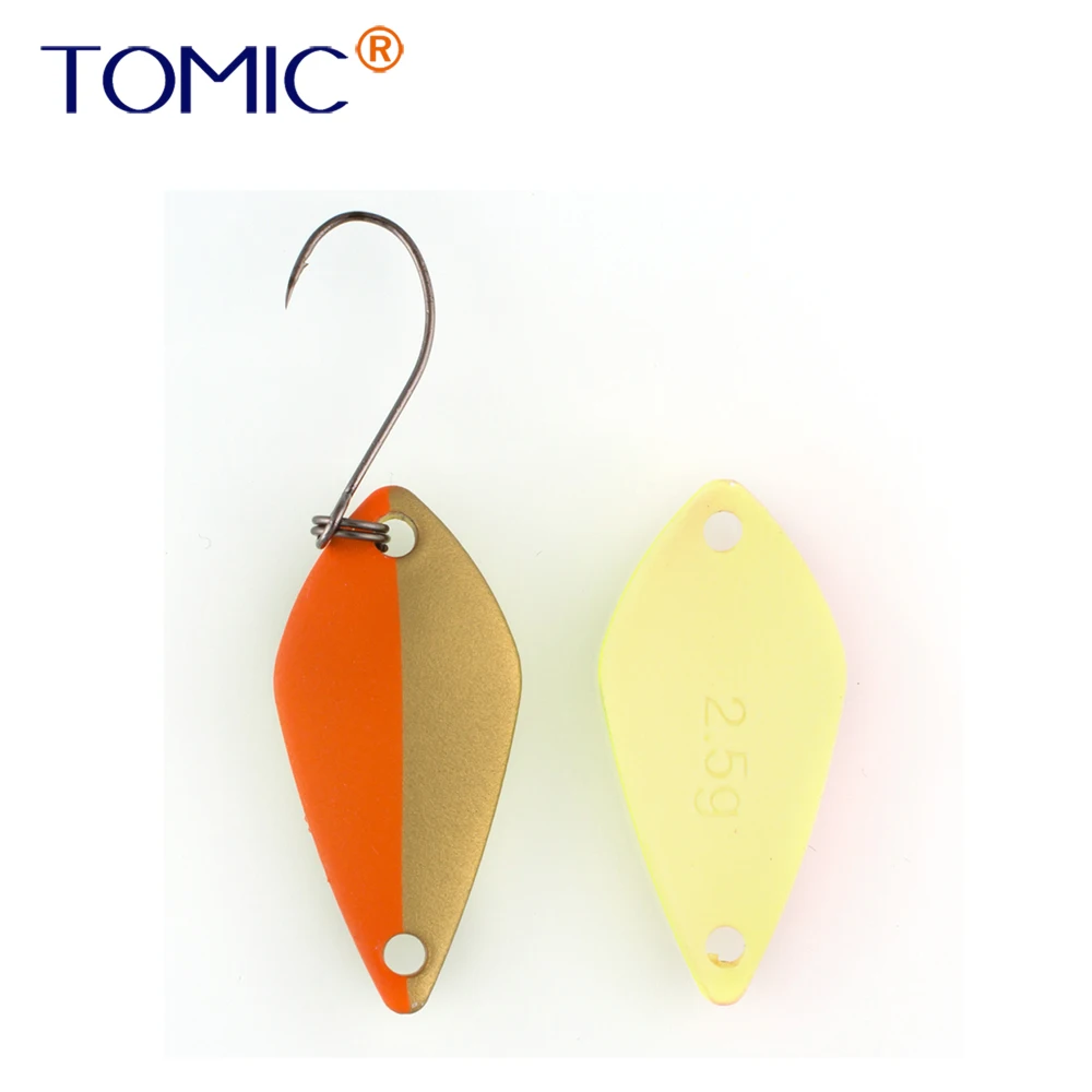 Tomic 1 шт. японское качество форель ложка металлическая приманка широкий воблер УФ