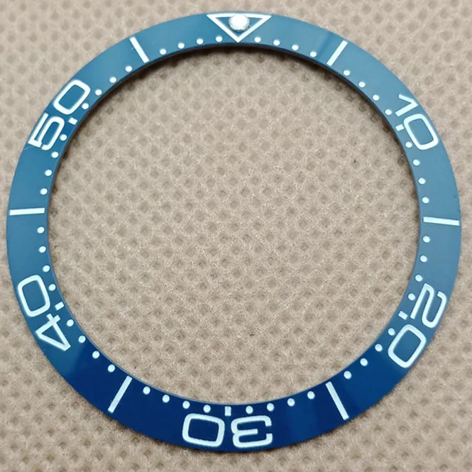 blue 38 мм черный/синий керамический ободок вставки светящиеся для 40 мм submariner часы A918 - Цвет: blue