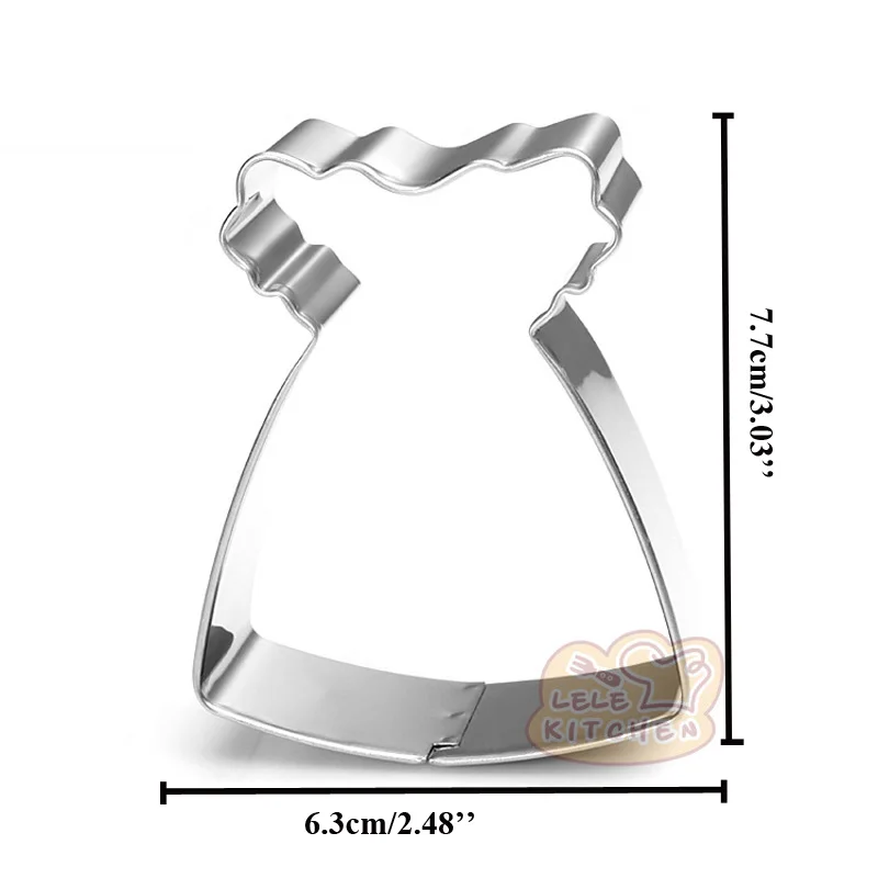 1 шт. детские металлические резаки для печенья|fondant cake decorating tools|cake toolsdress mold |