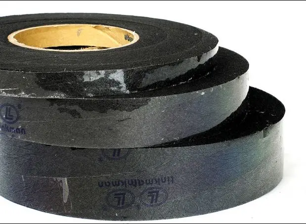 Нетканая липкая Двусторонняя подкладка 3 см * 90 ярдов двусторонняя черная белая с