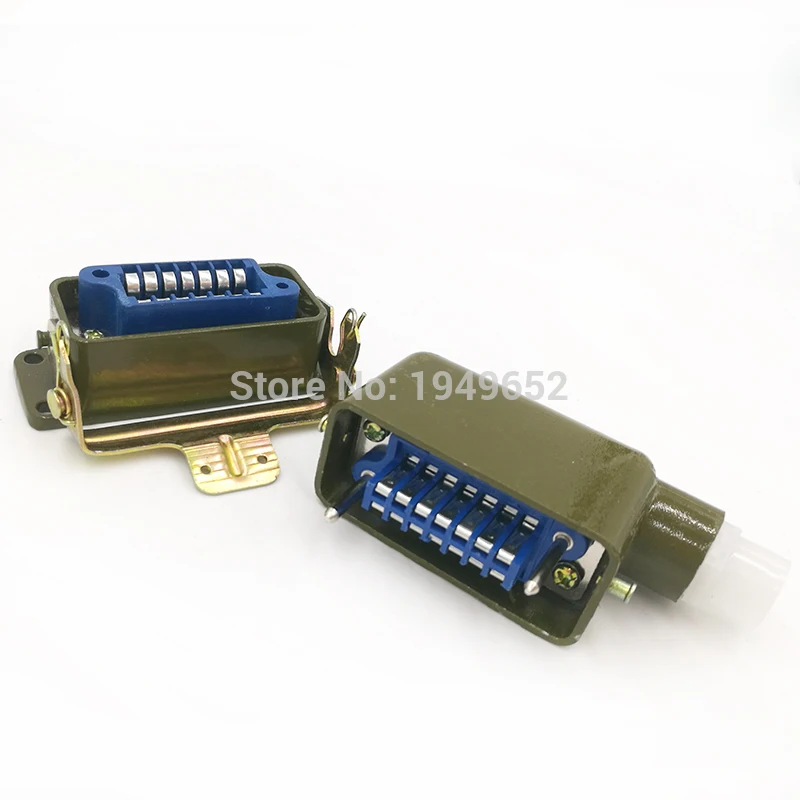 AZ 14 JZ/KA прямоугольный разъем штепсельная вилка и розетка Pin с одним отверстием|plug