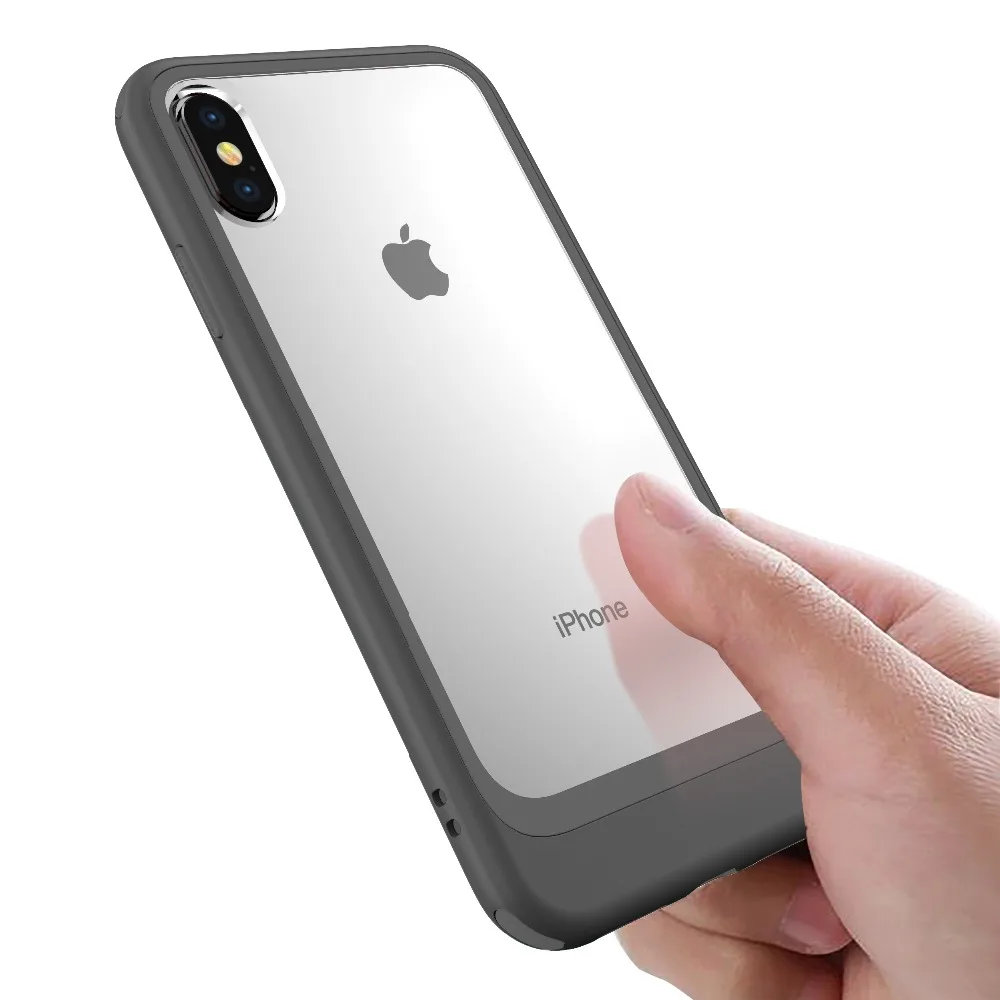 Чехол для iPhone XS Max XR XS X 7 8 Plus, хит цвета, 2 в 1, комбинированный прозрачный акриловый защитный чехол, защитный чехол для iPhone 11 Pro 11 Pro Max