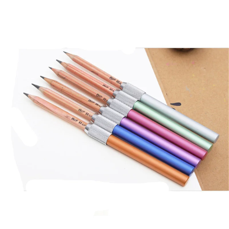 1 шт. полезные металлический пенал доя карандашей удлиненный удлинитель для