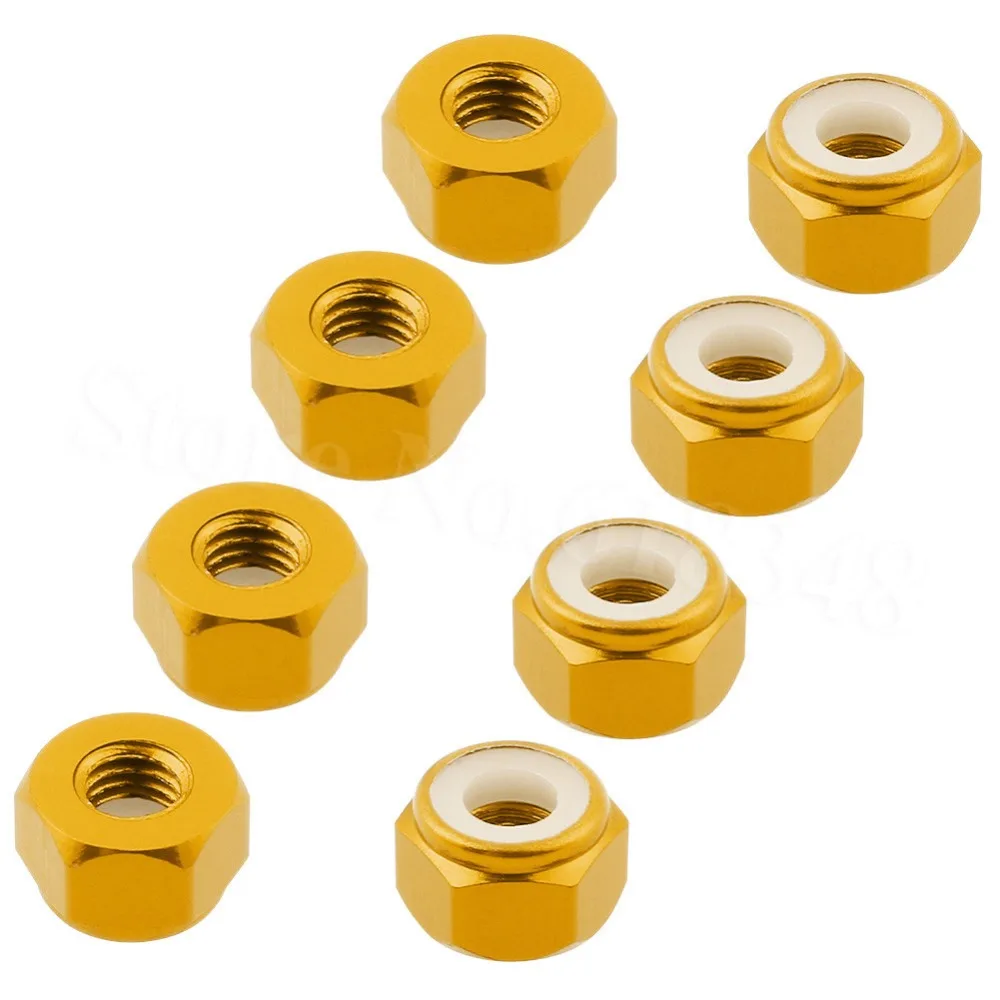 

8 шт./компл. HSP 122048 алюминиевая нейлоновая гайка M3 02102 1: 10th Запчасти для RC Hobby Car XRST Power Buggy Truck