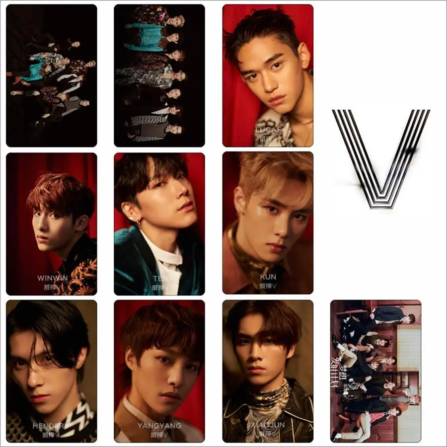 Kpop NCT WAYV фото Stikcy карта Winwin Lucas кристальная наклейка десять стикеров для