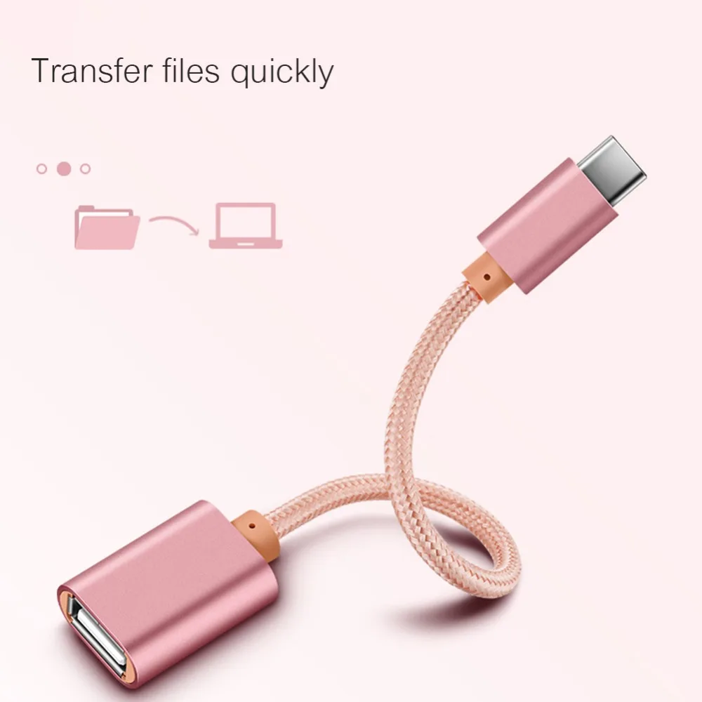 Металл USB C 3,1 Тип C штекерным USB OTG Женский синхронизации данных конвертер Кабель-адаптер