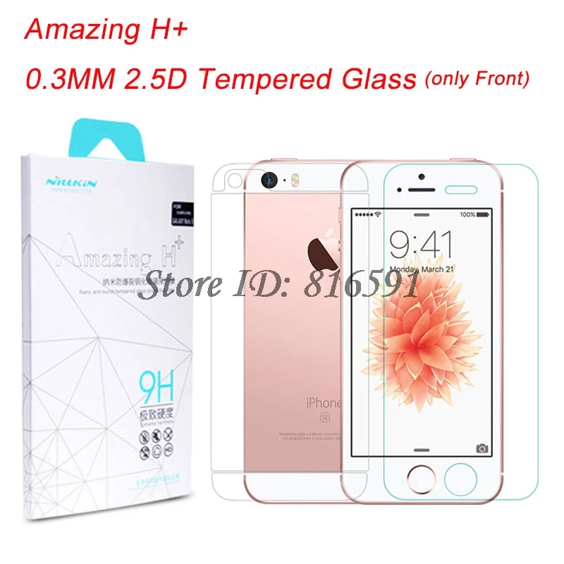 Amazing H Plus NILLKIN Экран протектор для iPhone SE 5S 5 удивительные H+ 0.3 мм Anti-Explosion СПС Apple iPhone SE закаленное Стекло - Цвет: Amazing H Plus