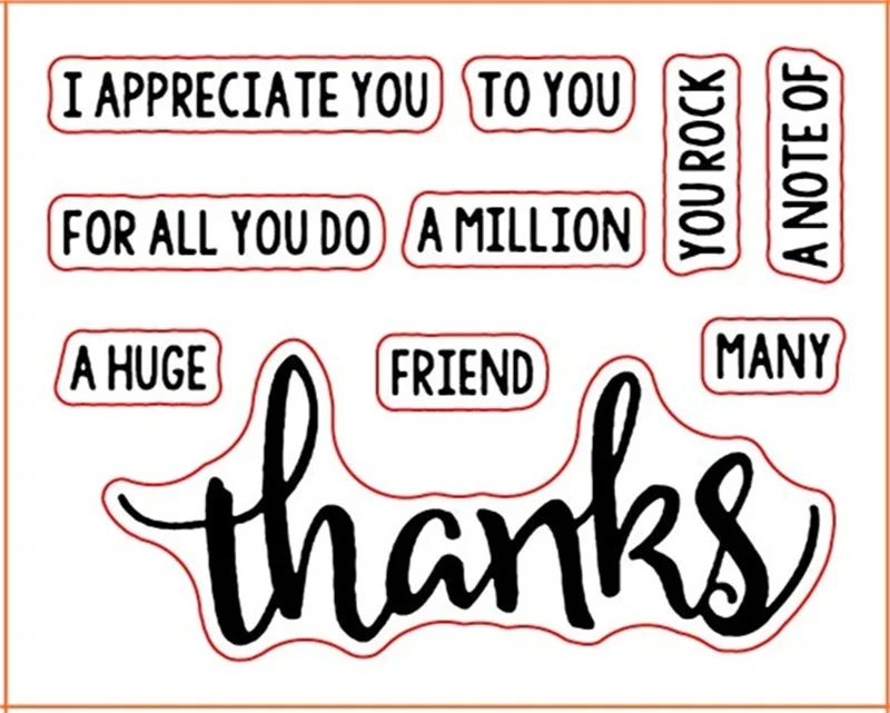 WW0417A1 "Congrats" "Sweet" "Love" Words Clear Silicone Stamp for Scrapbooking DIY Album Decorative Card Making Template 3x4inch New - Цвет: WW0417A1