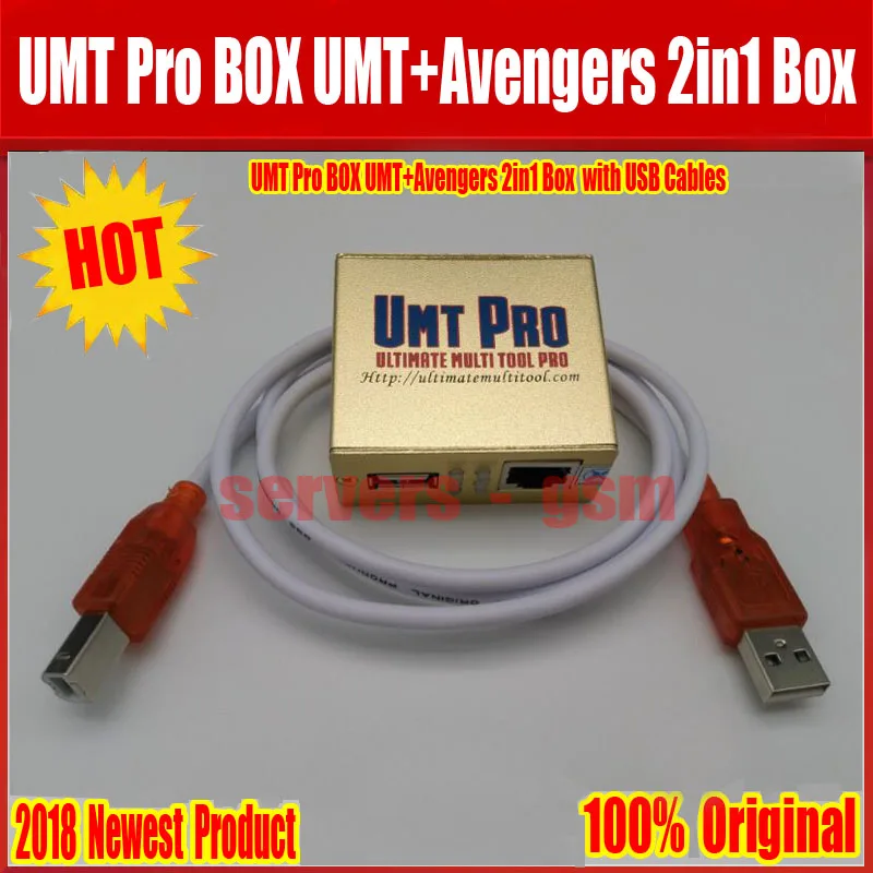 Новинка UMT Pro BOX UMT+ Мстители 2в1 коробка с 1 USB кабелями