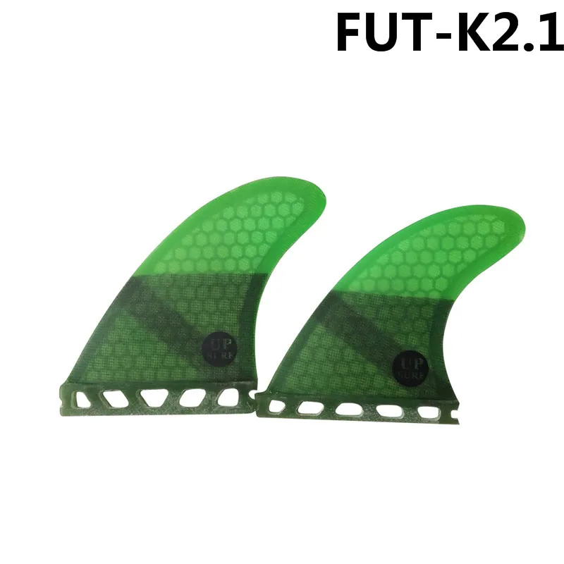 Future K2.1 плавники для серфборда Quad-плавник с Сотами стекловолокна для серфинга плавник 4 в комплекте зеленый цвет