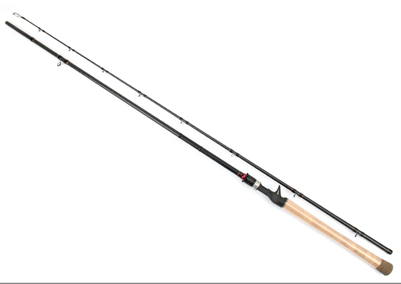 2 шт. 2,28 м бас литье стержень 8-30 г Вес приманки, 2-5(PE)/Тест baitcasing Pole Тяжелая мощность, быстрое действие удилище Fuji