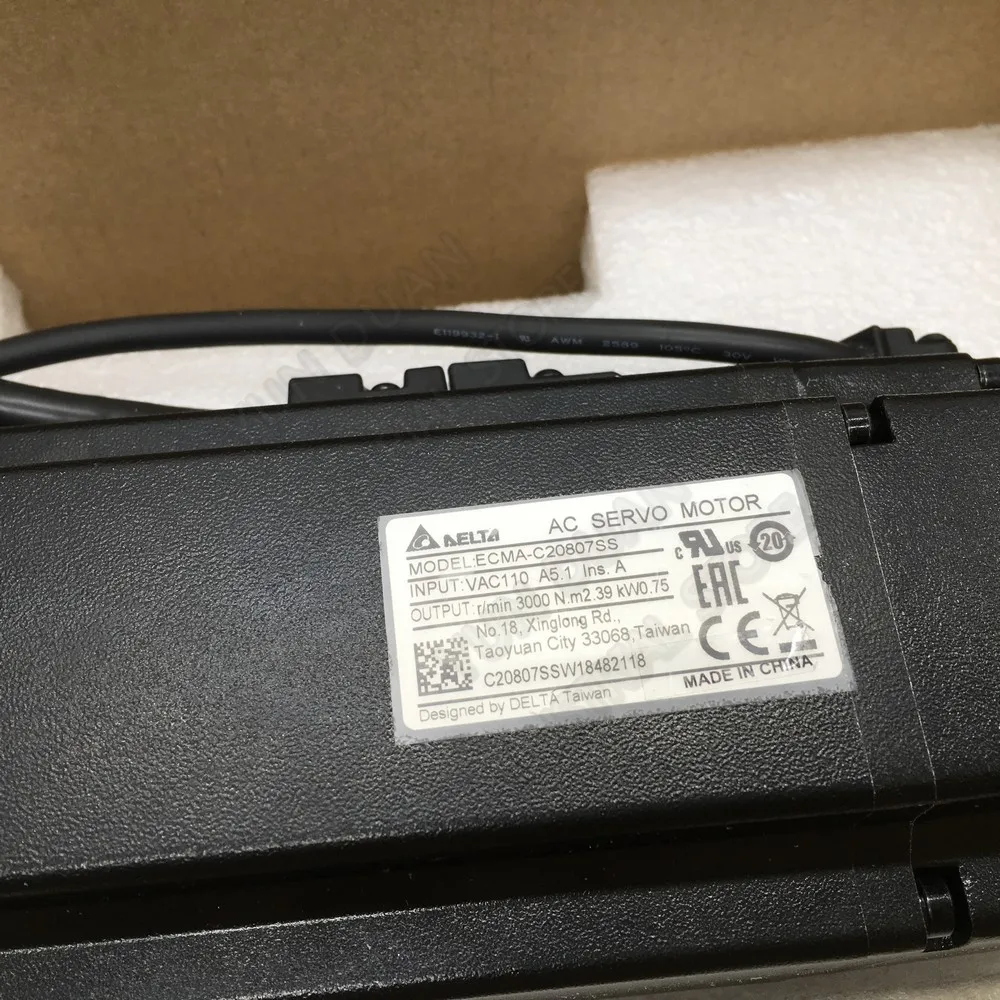 Новый серводвигатель переменного тока NEMA32 Delta B2 750 Вт с тормозом 3000 кВт нм об/мин 80
