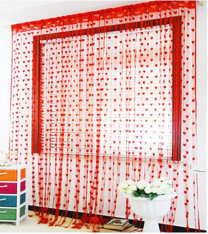 1 м * 2 Корейская гостиная перегородка занавески Свадебный декор любовь