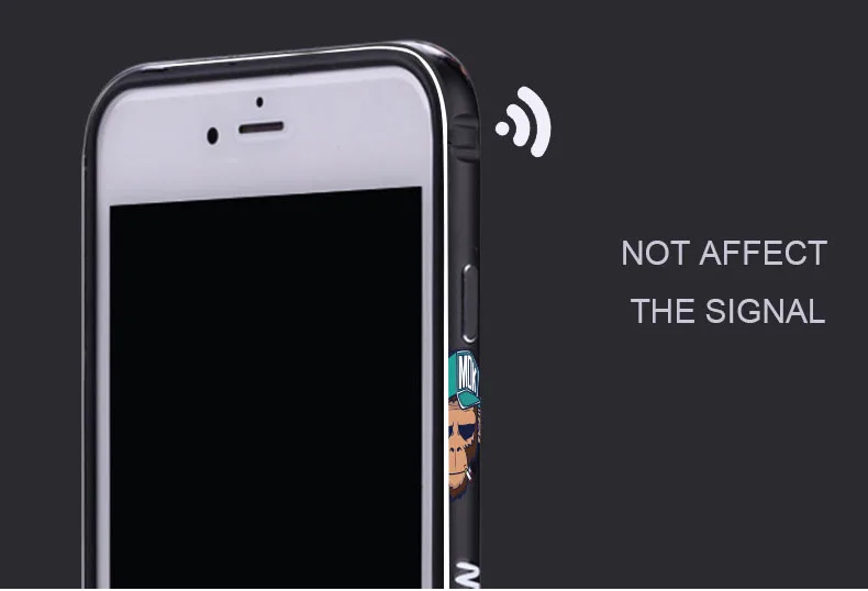 Роскошный Алюминиевый металлический бампер для Apple, для iPhone 6, для iPhone 6S Plus, чехол, мультяшная рамка, металлический чехол, защитный чехол, Capinha