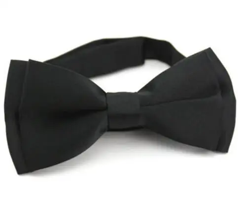 Мужской черный двухслойный Британский галстук-бабочка Бесплатная доставка |