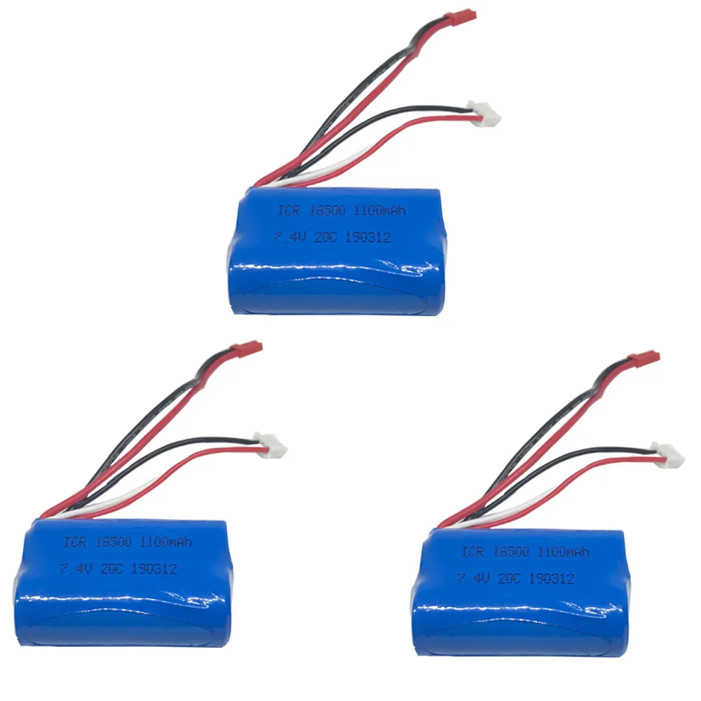 Lipo батарея для MJX T10 T11 T34 18500 5 шт. 7 4 В 1100 мА · ч игрушек HQ 827 871 радиоуправляемых
