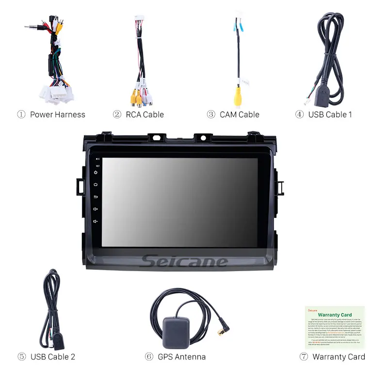 Seicane для Toyota Previa 2006 2007 2008-2012 Android 8 1 9 дюймов головное устройство автомобильный
