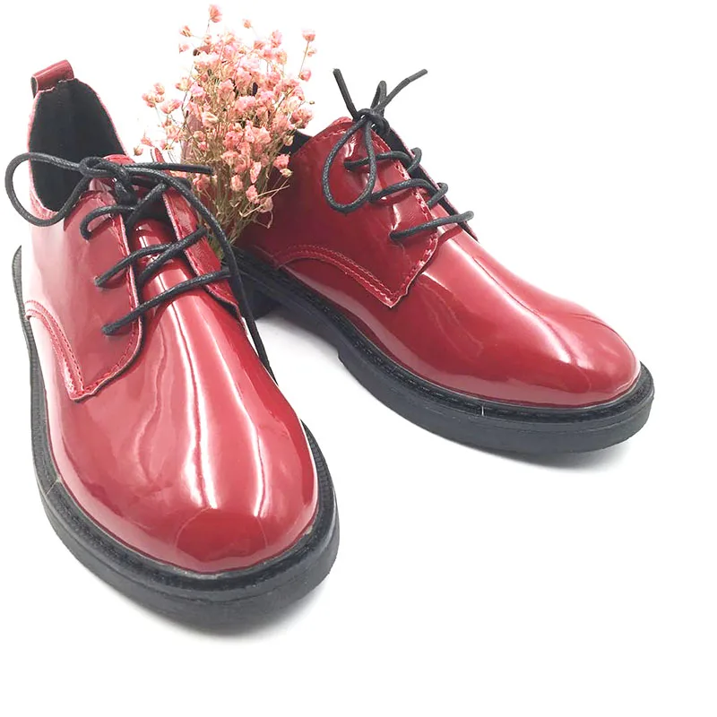 Классические женские ботинки feiyitu Милые простые модные туфли на шнуровке мягкие