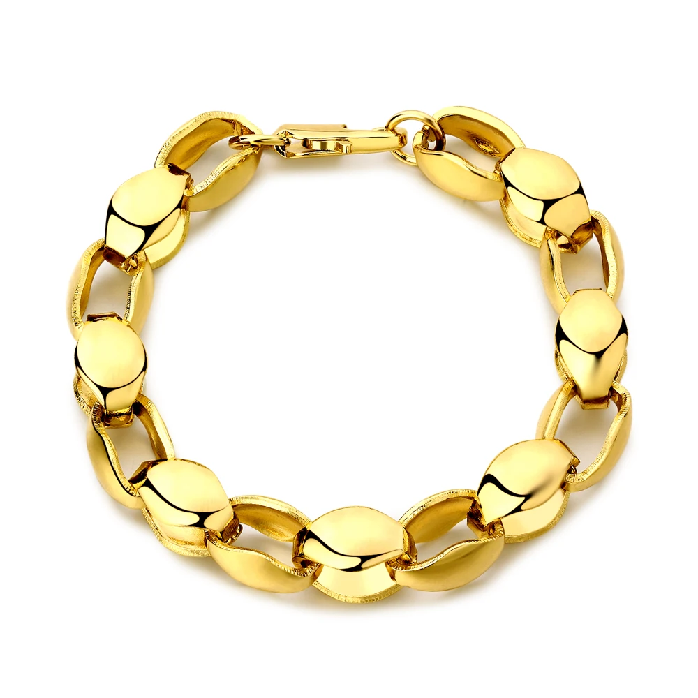 Для мужчин цепи 18kgold Цепочки и ожерелья оптовая продажа Мода золото Цвет 8 мм