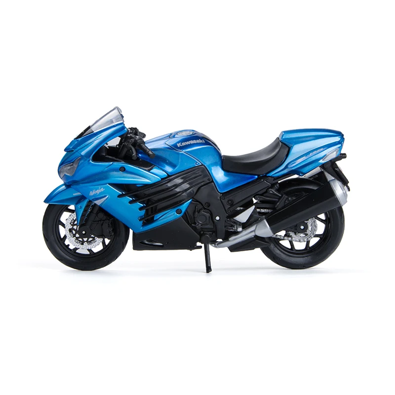 Модели мотоциклов Maisto 1:18 Kawasaki Ninja ZX-14R ZX14R литые под давлением из синего пластика