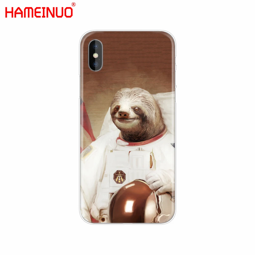 Hameinuo кофеином лень животных сотового телефона чехол для iPhone X 8 7 6 4 4S 5 5S SE 5C 6S плюс - Цвет: 40155