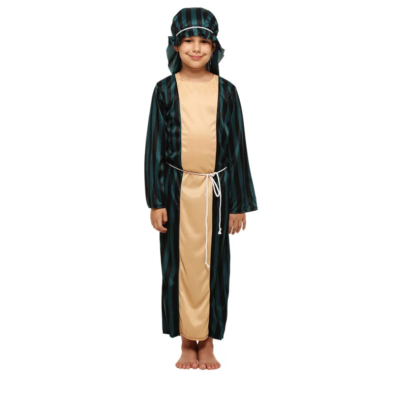 White Black Children Boy Arab Greece Rome Prince Role Play Cosplay Costume Halloween costume Purim | Тематическая одежда и