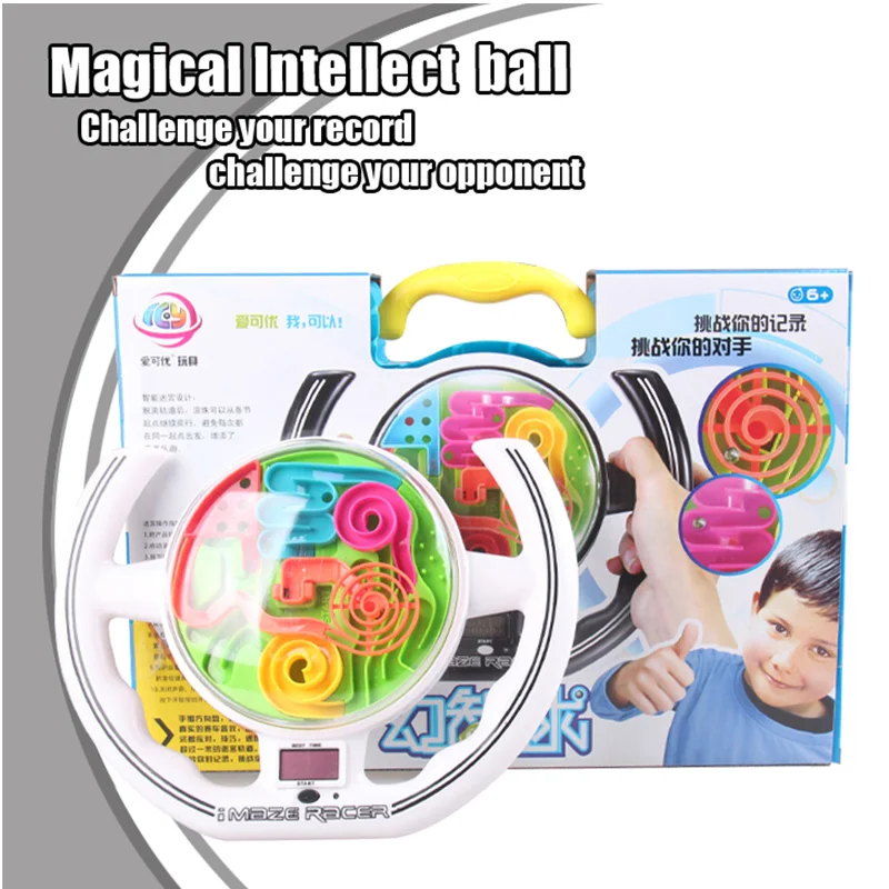 3D steering wheel maze ball a handle music toy can exercise children's intelligence and endurance. It's fun to inspire children |