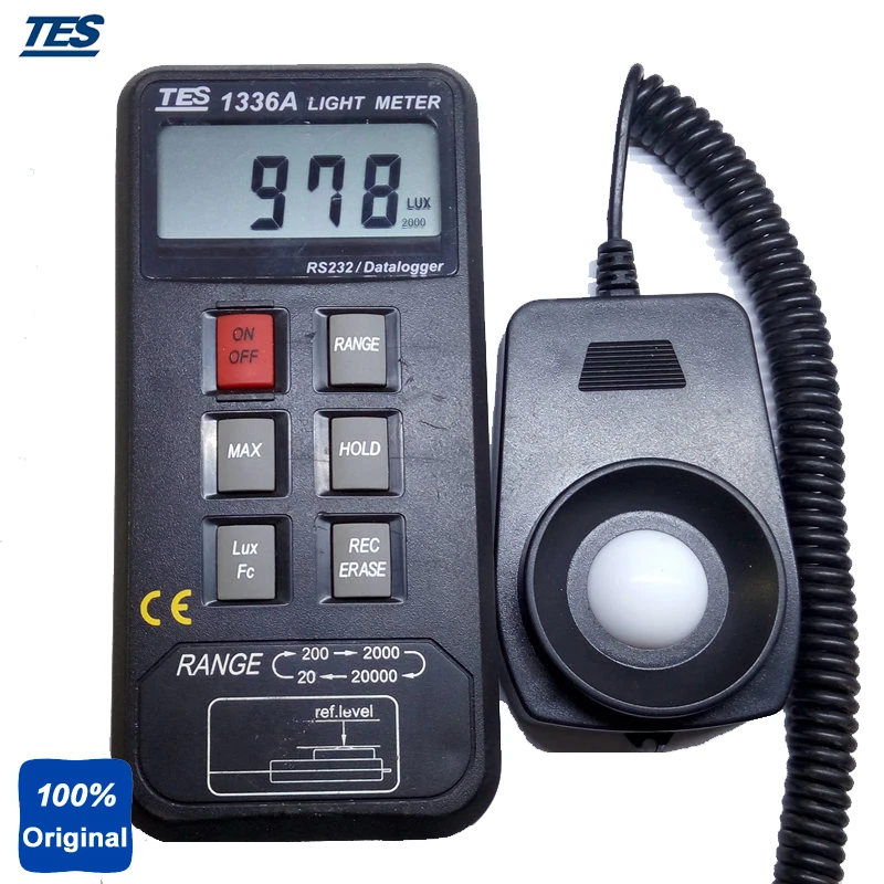 

Portable Light Meter Digital Lux Meter Tester TES1336A