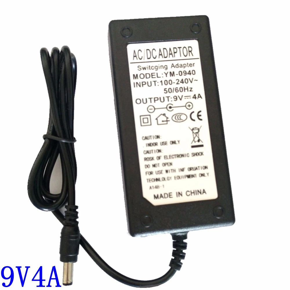 9 В AC DC адаптер зарядное устройство в 3A 4A 5A 27 Вт 36 45 54 светодиодные полосы