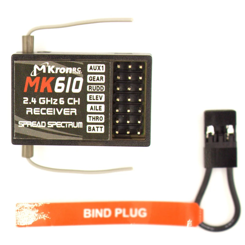 DSM2 MK610 AR6100 2 4G 6CH Радиоуправляемый приемник привязной разъем подходит для SPEKTRUM JR