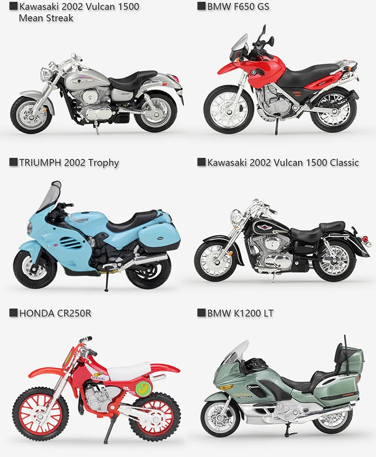 1:18 Welly Suzuki Honda Triumph Yamaha Aprilia Norton литой мотоцикл