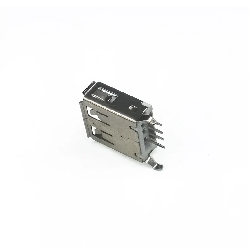 10 шт./лот usb-порт для подключения типа A 4-контактный разъем обжимной Штекерный