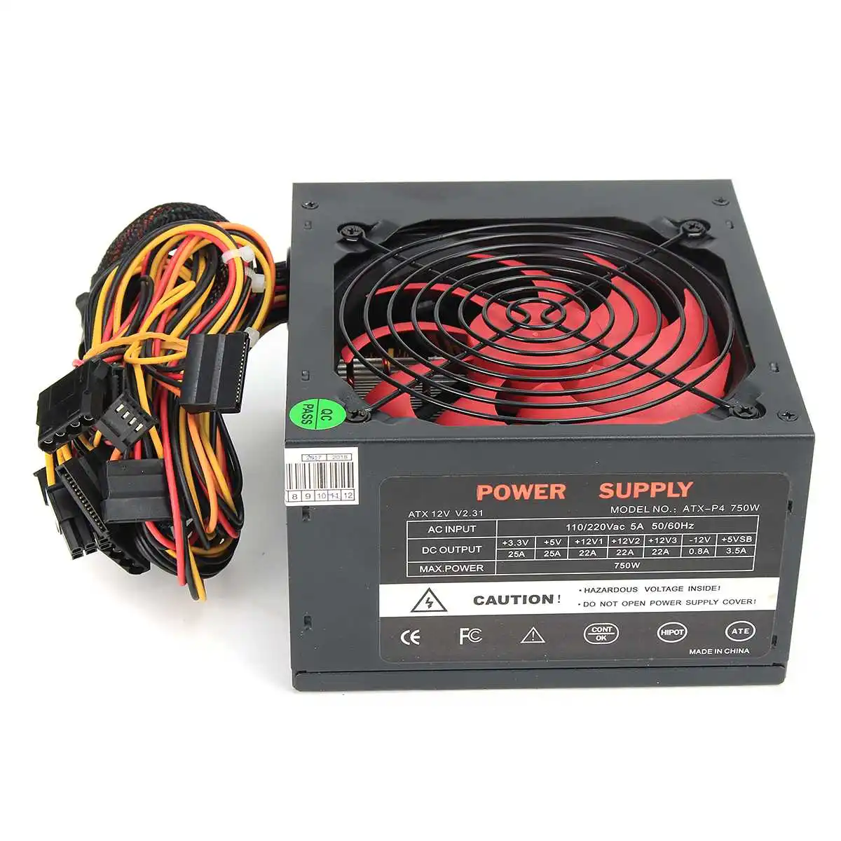 Макс 750 Вт PSU ATX 12 в игровой ПК блок питания 24Pin/PCI/SATA/ATX 700 Walt 12 см вентилятор компьютер блок питания для BTC