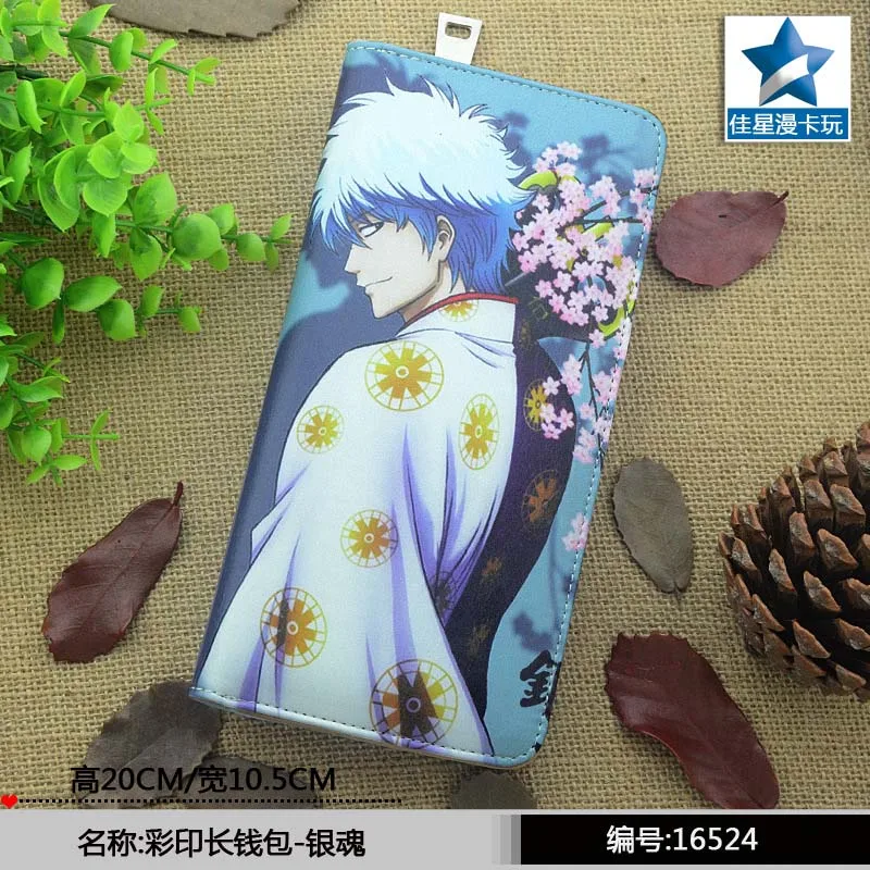Цветной Длинный кошелек из искусственной кожи с аниме Natsume Yuujinchou/кошелек для мобильного телефона - Цвет: Gintama