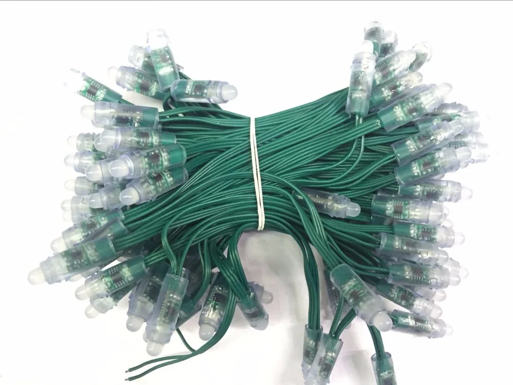 100 шт. DC12V адресуемый 12 мм WS2811 Светодиодный умный пиксельный узел 6 дюймов (15 см)