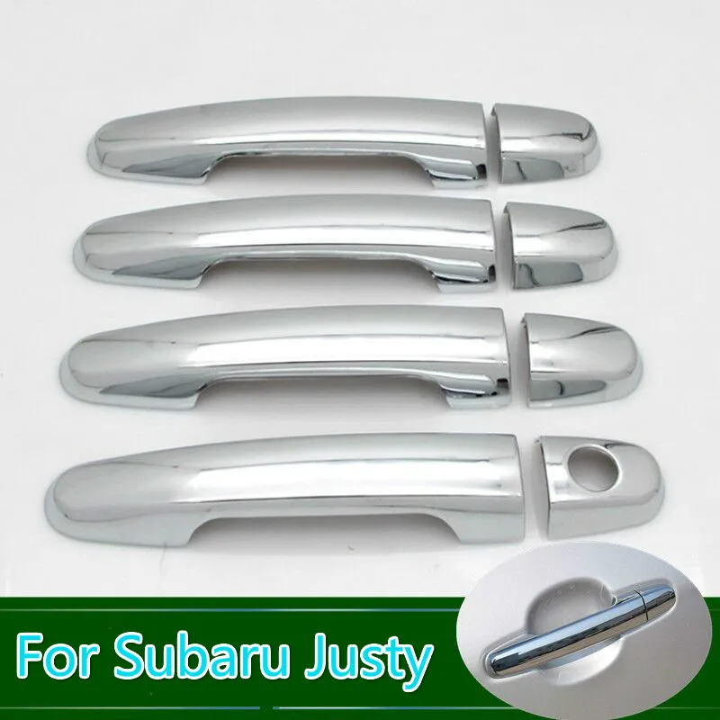

For Subaru Justy New Chrome Car Door Handle Cover Cup Bowl Trim Car Styling