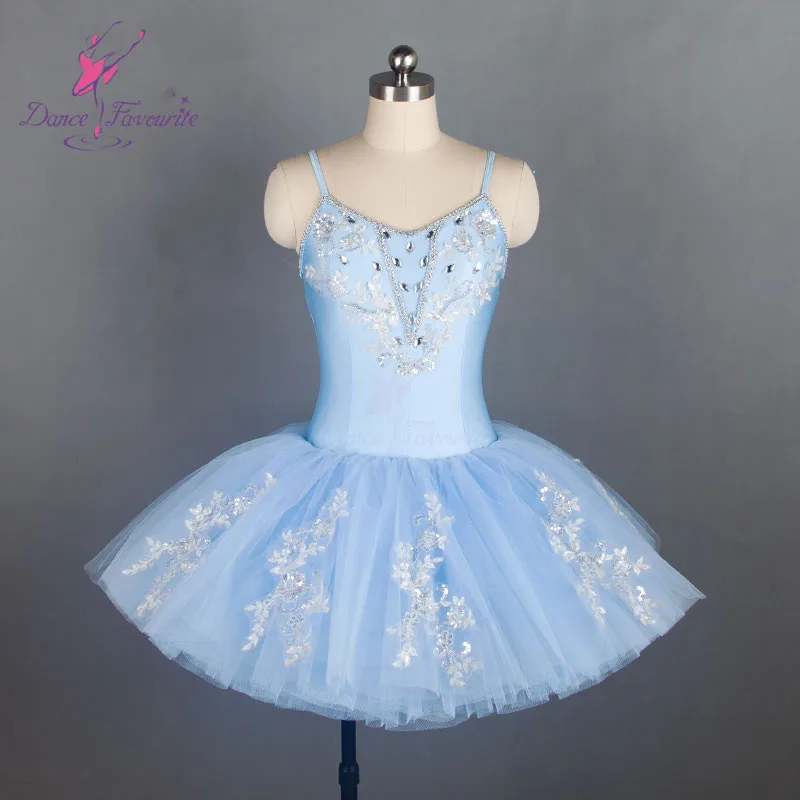 Бледно голубой топ из спандекса лиф профессиональная балетная пачка для девочек