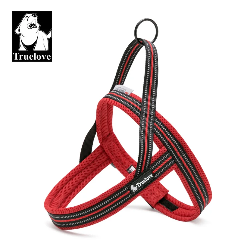 red Truelove Мягкий Нейлоновый жилет с сеткой для собак, 3M, Светоотражающий ошейник для собак, легко надеваемый на поводок для питомцев, скидка 20%, 5 цветов - Цвет: red