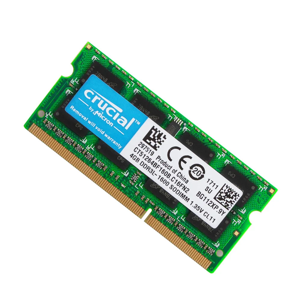 204Pin 4 Гб 1600 МГц память ноутбука PC3L 12800S 2RX8 DDR3L RAM SO DIMM|Оперативная память| |