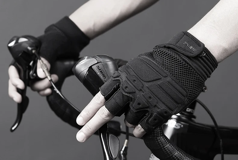 INBIKE велосипедные перчатки с полупальцами, летние перчатки для горного велосипеда, дышащие мужские и женские Перчатки для фитнеса, велосипедные перчатки, анти-шоковые спортивные перчатки