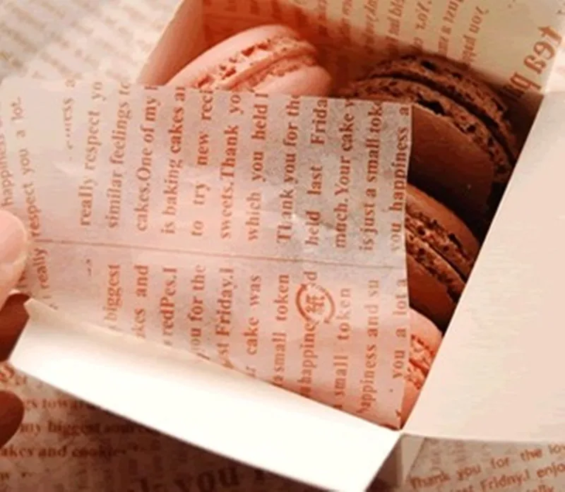 100 английский новости Бумага сэндвич Обёрточная бумага воск Жироустойчивое