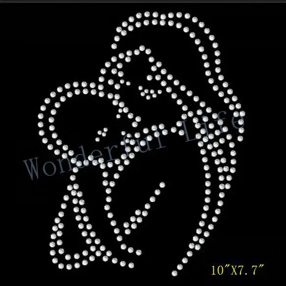 Free Shipping Mom Holding Baby Rhinestone hotfix rhinestones transfer design iron on motifs DIY motif dots and | Дом и сад