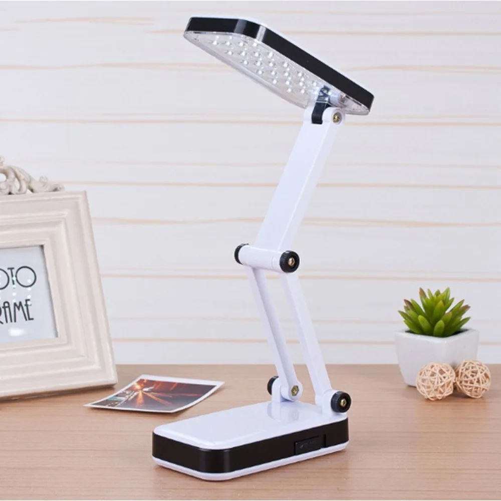 Складная светодио дный Светодиодная настольная лампа перезаряжаемая 24 LED s