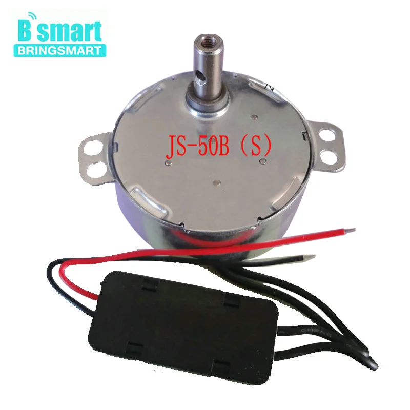 Bringsmart Mini DC Gear Motor JS-50(B) 12Volt BLDC Synchronous Motor DC 5-24V Brushless DC Motor 50Hz 0.9-60rpm Large Torque