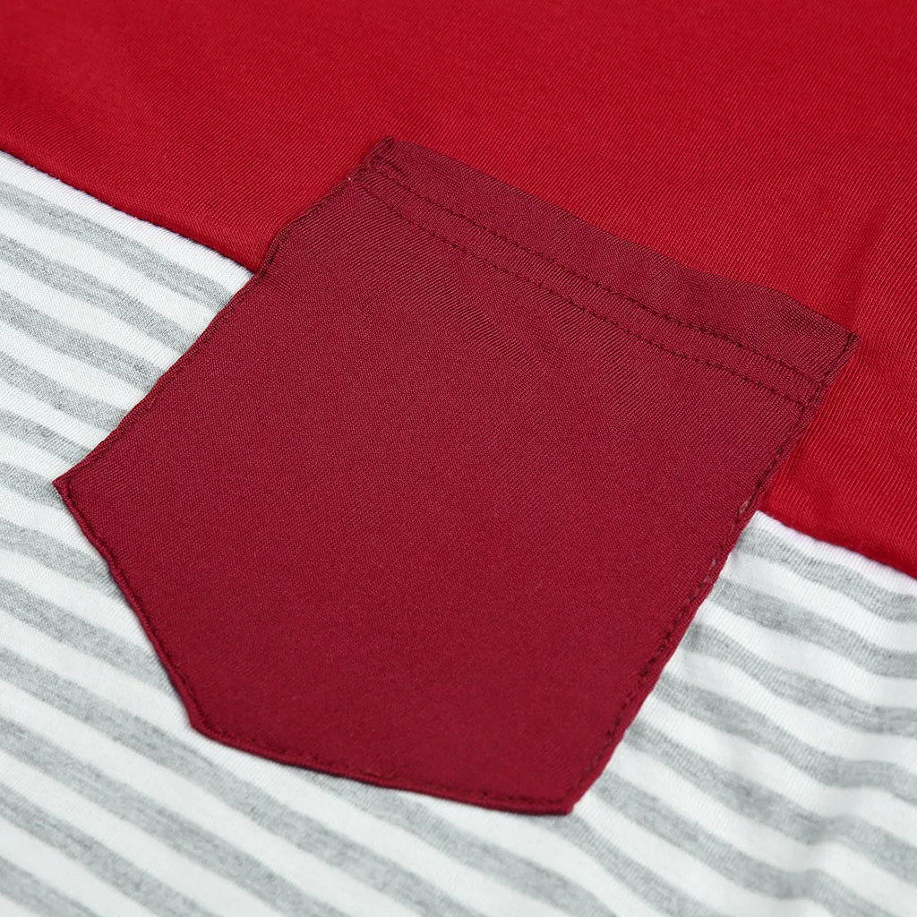 Модная женская одежда для беременных женщин топ кормящих полосатый длинный