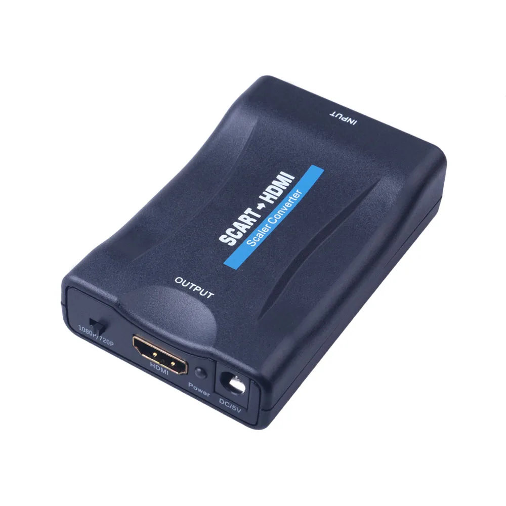 1080P SCART To HDMI конвертер видео аудио высококлассный адаптер для HD TV DVD Sky Box STB Plug and Play