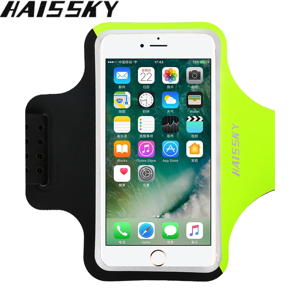 Спортивный чехол Haissky на руку для iPhone 11 Pro X XR XS Max 6 8 7 Plus спортивный телефона бега
