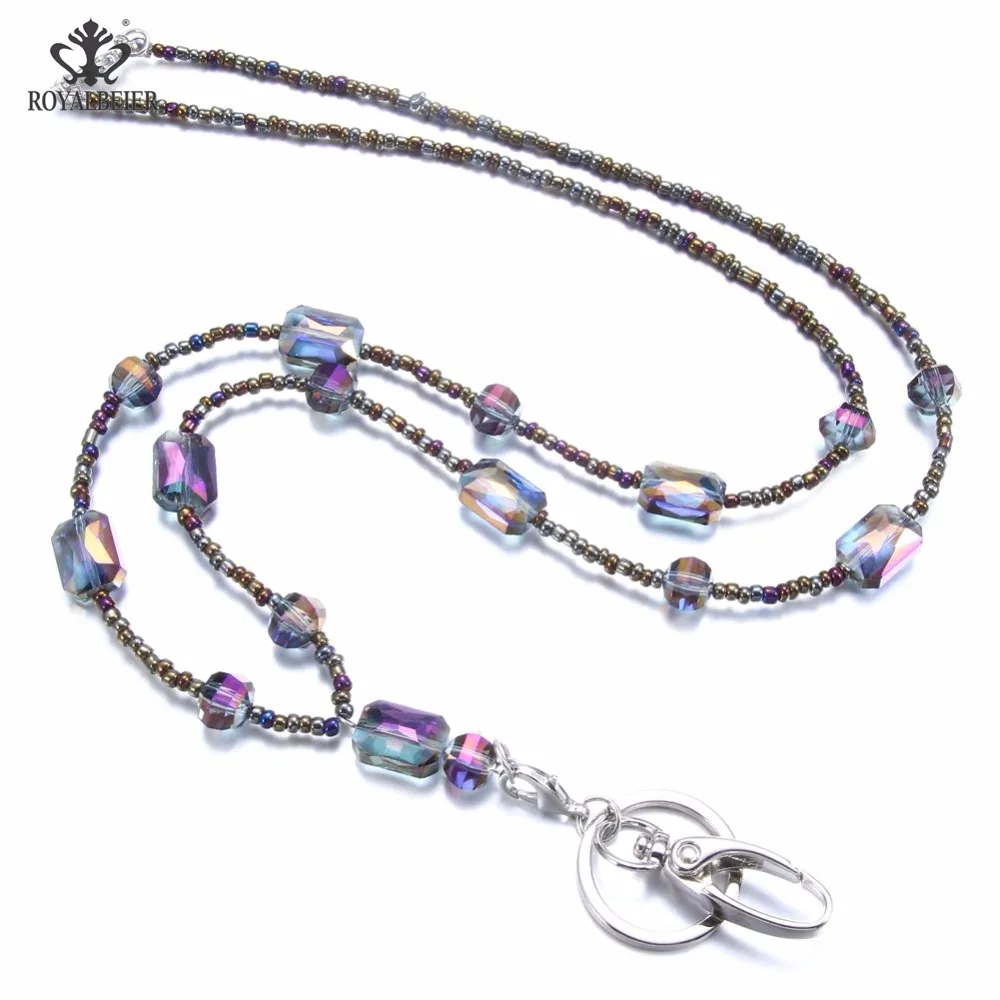 ROYALBEIER рабочий держатель для удостоверения личности шнурок кулон ожерелье женщин