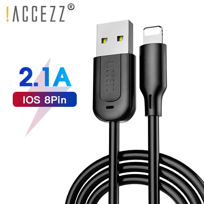 ! ACCEZZ TPE USB кабель для iPhone X XS MAX XR 8 7 6 6S 5 Plus Lighting зарядный передачи данных Apple ipad Mini 3