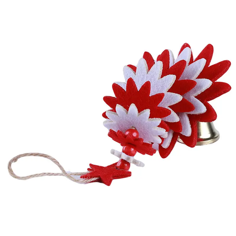 Креативные 1 шт колокольчики в форме рождественской елки нетканые